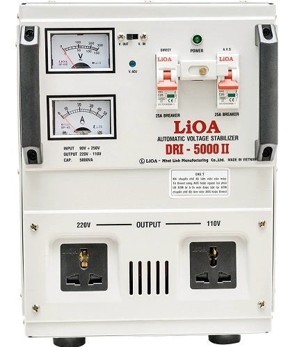 Máy ổn áp tự động Lioa DRI-5.000II (90V- 250V)